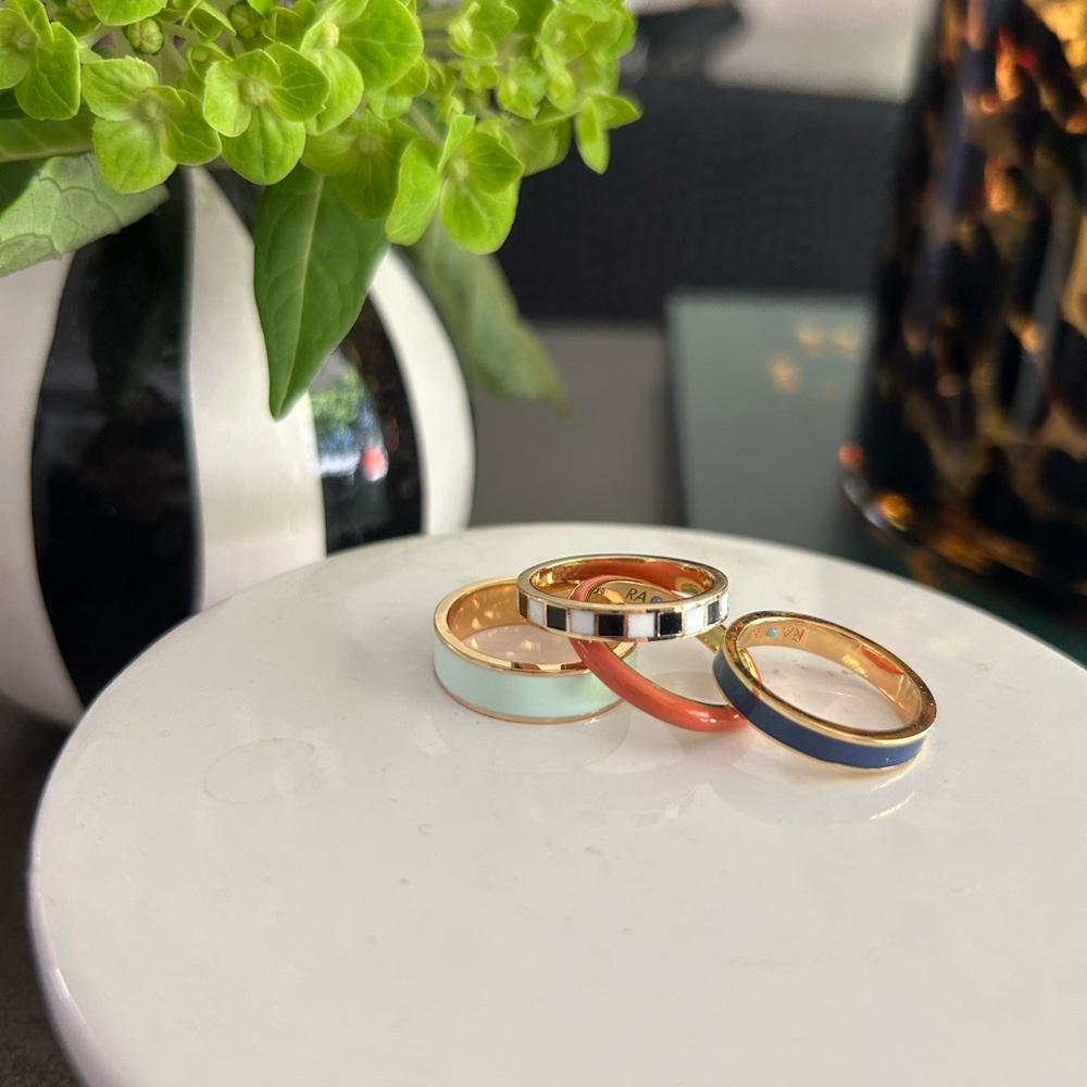 Roxanne Assoulin Enamel Ring Stack